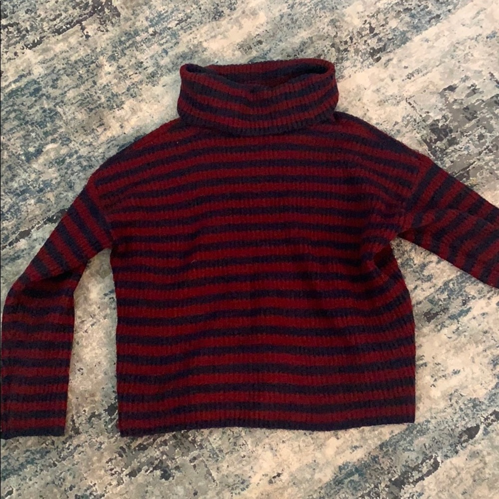 Turtle neck Stripped Sweater